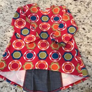Sassy Me size 3T high/low flower top